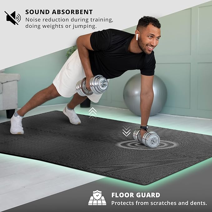 Top Pick โ Gym Flooring Set - Interlocking EVA Soft Foam 18 Pieces