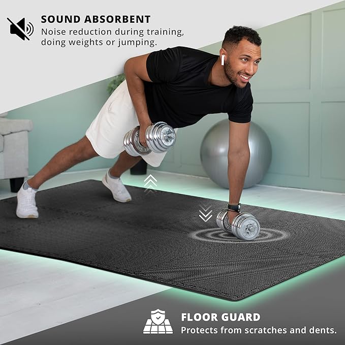 Top Pick โ Gym Flooring Set - Interlocking EVA Soft Foam 18 Pieces