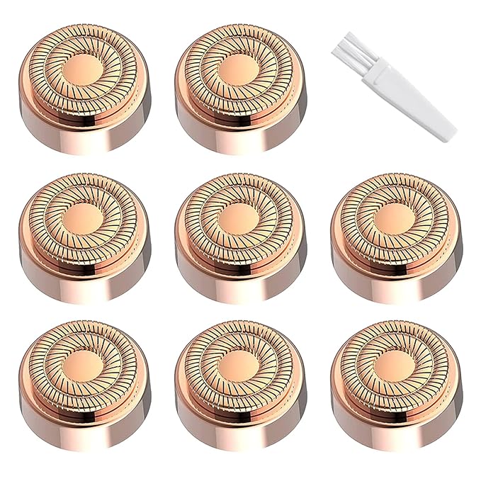 innobeaut Replacement Heads – Refill for Flawless Replacement Heads Compatible with Finishing Touch Facial Hair Removal tool for Women As Seen On TV, 8-pc Pack