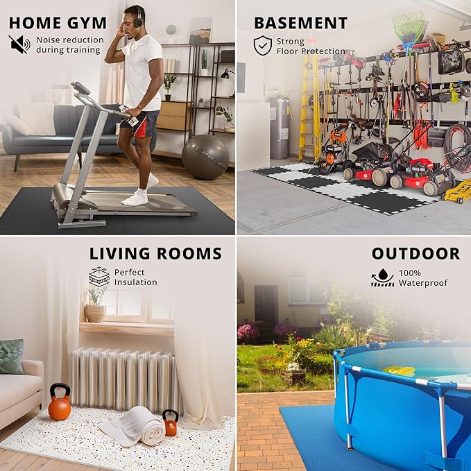 Top Pick โ Gym Flooring Set - Interlocking EVA Soft Foam 18 Pieces
