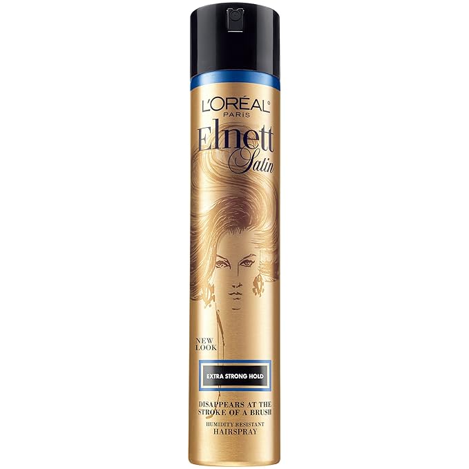 LOrealParis Hair Sprays – L'Oreal Paris Elnett Satin Extra Strong Hold Hairspray 11 Ounce (1 Count) (Packaging May Vary)