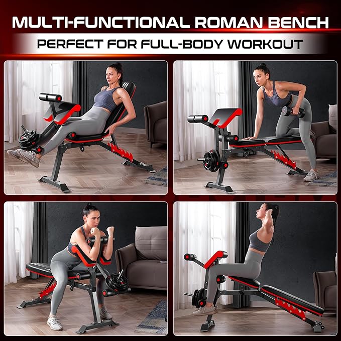 Top Pick – BODYRHYTHM Multifunctional Weight Bench with Leg Extension and