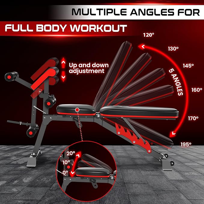Top Pick – BODYRHYTHM Multifunctional Weight Bench with Leg Extension and