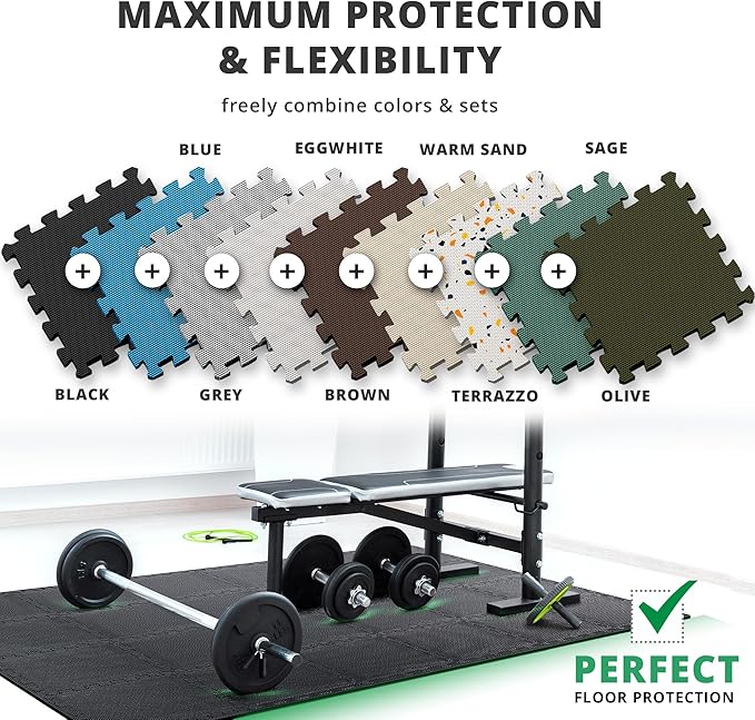 Top Pick โ Gym Flooring Set - Interlocking EVA Soft Foam 18 Pieces