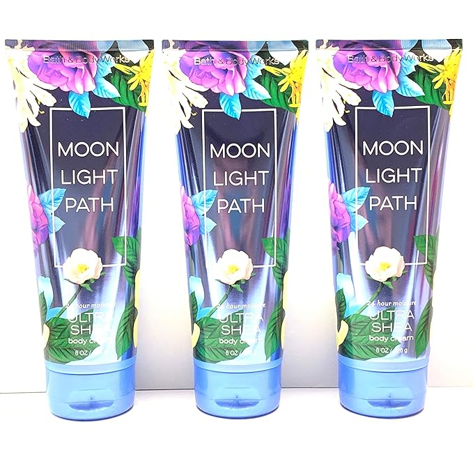 LushLather Creams – Bath & Body Works Moonlight Path Ultra Shea Body Cream Pack of 3