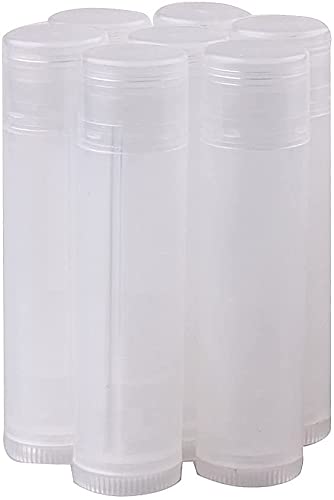 100Pcs 5ML Transparent Clear Empty Lip Balm