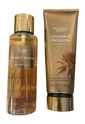 VictoriasSecret Sets – Victoria's Secret Coconut Passion Fragrance Mist and Body Lotion Gift Set (Coconut Passion)