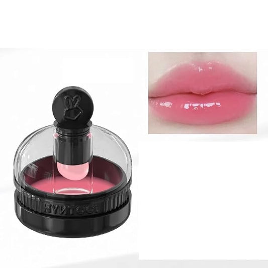1 PC Macaron Canned Lip Essence High Glossy Lip Jelly, Mirror Effect Lip Glaze Mirror Effect Lip Balm, Moisturizing & Plump Lip Gloss (L05, 6g)