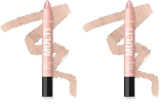 wetnwild Eyeshadow – wet n wild Color Icon Cream Eyeshadow Multi-Stick, Moisturizing, Nourishing Velvety Cream-to-Powder Buildable & Blendable Formula, Cruelty-Free & Vegan - Peachy Crush (Pack of 2)