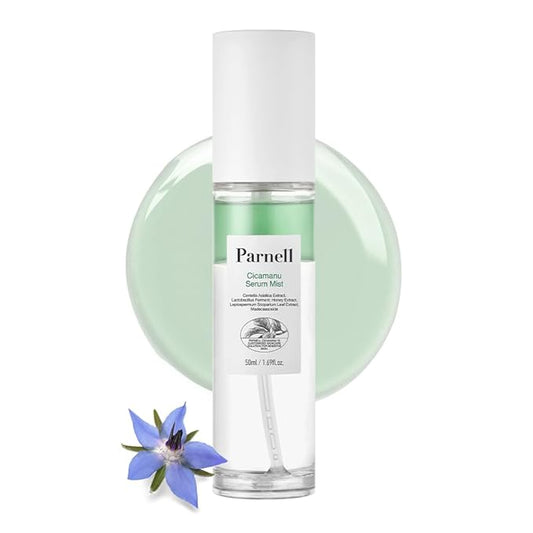 Parnell Face Mists – Parnell Cicamanu Serum Mist - Centella Asiatica, Hyaluronic Acid, Ceramide, LHA, Balancing Oil, Moisturizing and Soothing for Radiant Skin (1