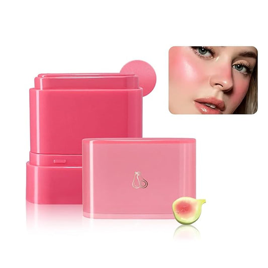 Tiejdhr Blush – Multi-Purpose Makeup Hydrating Cream Blush Stick, Beauty Solid Moisturizer Stick For Cheek & Eyes & Lips，Waterproof Natural Moisture Smooth Blendable Matte Finish Face Blush Makeup (#02 Guava)