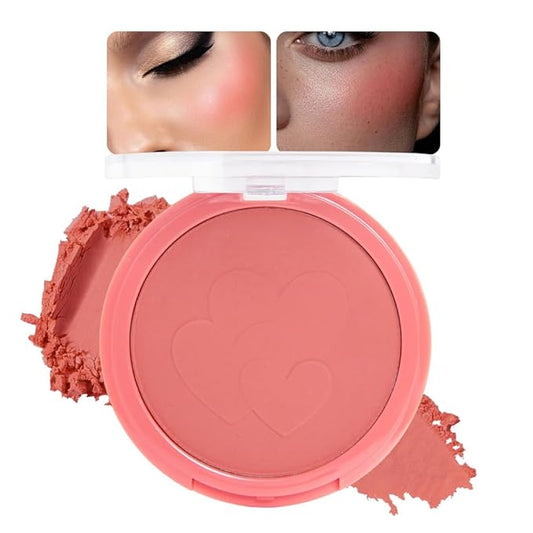 glowtalebaeuty Blush – Single Warm Orange Matte Cream to Powder Blush Makeup Palette, Cheeks Face Blushes for Older Women, Natural Monochrome Blushes Makeup Palette, Paleta de rubores 05(0