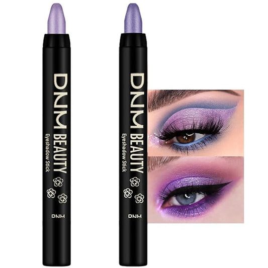 evpct Eyeshadow – evpct 2Pcs Cream Eyeshadow Sticks Set for Eyes Light Purple & Violet Shimmer Eye Crayon Shadow Brightener Stick Pencil Pen Bulk sombras en crema para ojos 08+09