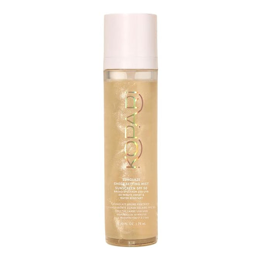 Kopari Face Mists – Kopari Sunglaze Sheer Setting Mist Sunscreen SPF 50, Weightless, Fast Drying, Ultra-Fine Setting Spray, Made With Hyaluronic Acid, Sets Makeup For A Hydrated, Dewy Finish, 2