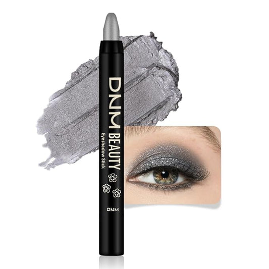 evpct Eyeshadow – evpct Dazzling Grey Shimmer Cream Eye Shadow Brightener Sticks Set for Eyes, Grey Shimmery Matte Pencil Eye shadow Applicator Stick Pen Palette Makeup Waterproof sombras en crema para ojos 02#