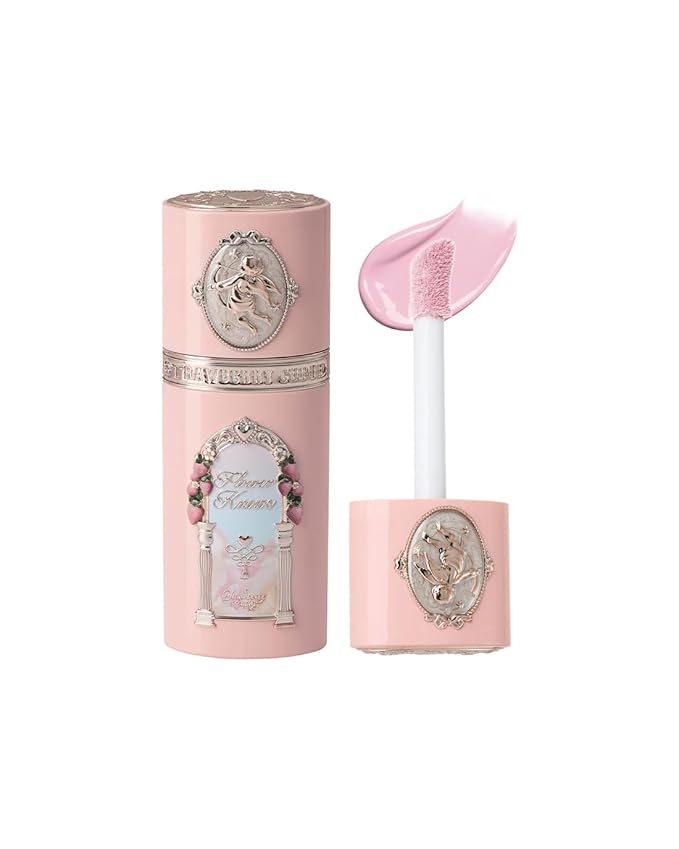 FlowerKnows Blush – Flower Knows Strawberry Cupid All Day Glow Liquid Blush,Water- & Sweat-Resistant Blush for Cheeks,Blendable Dewy Finish with Hydrating Formula (01 Frosty Strawberry,0
