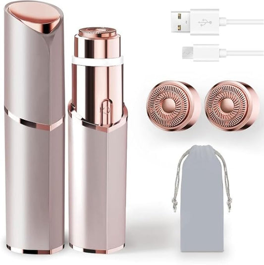 7d24hcare Epilators – Facial Hair Removal for Women, Portable Lady Shaver, Rechargeable Painless Hair Remover for Face, Upper Lips, Chin, Peach Fuzz