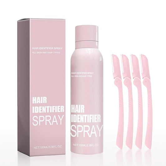 Enttgo Depilatories – Hair Identifier Spray for Face Shaving, Body Hair Identifying Spray Plus Razor