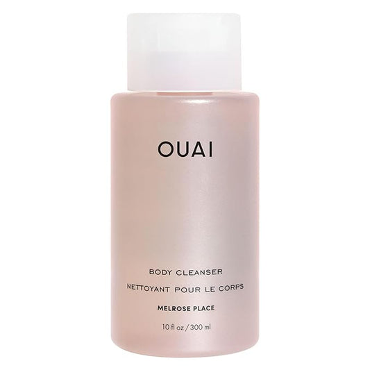 OUAI Body Washes – OUAI Body Cleanser, Melrose Place - Foaming Body Wash with Jojoba Oil and Rosehip Oil to Hydrate, Nurture, Balance and Soften Skin - Paraben, Phthalate and Sulfate Free Skin Care Products (10 Fl Oz)