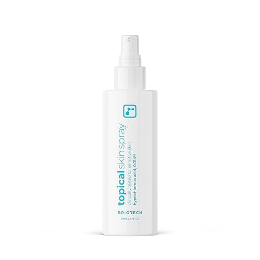 BRIOTECHUSA Toners & Astringents – BRIOTECH Topical Skin Spray, Hypochlorous Acid Spray for Sensitive Skin, HOCl Facial Mist, Full Body Support Against Irritation, Calm Redness, Soothe Foot & Scalp, Travel Size 2 oz