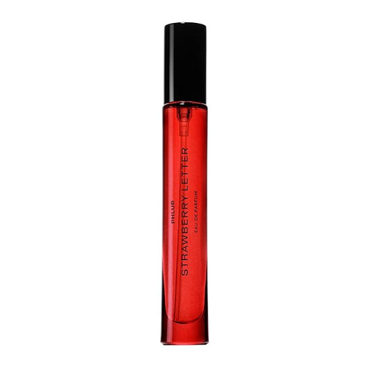 PHLUR Strawberry Letter Eau de Parfum - Travel Size Perfume Spray for Women & Men - Strawberry Gourmand Fine Fragrance (9.5mL)