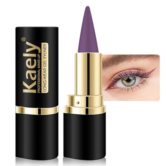 KaelyCosmetics Eyeliner – Kaely Light Purple Gel Eyeliner Pencil,Waterproof Smudge Proof Eye Liner Pen,Cat Eye Goth Halloween Makeup,Eye Black Face Paint Lipstick Crayon,Color Colorful Eyeliner Eyeshadow Stick,10