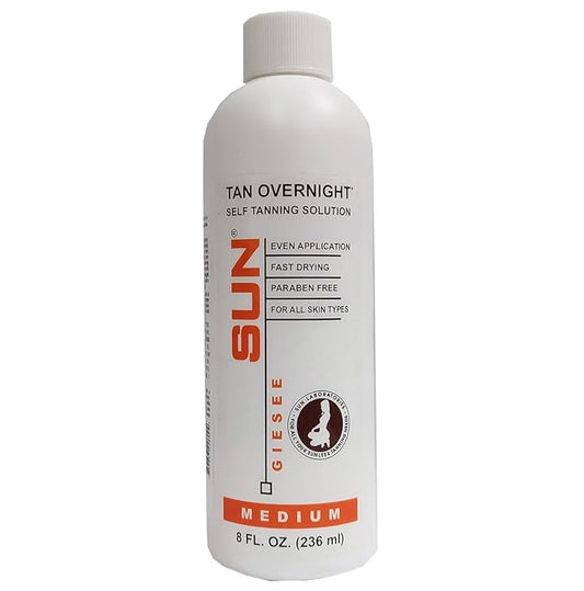SunLaboratories Body Self-Tanners – Sun Laboratories Self-Tanner, 8 Oz | Overnight Spray Tan Solution, Bronzer for Body and Face - Fake Tanning Solution (Packaging May Very)