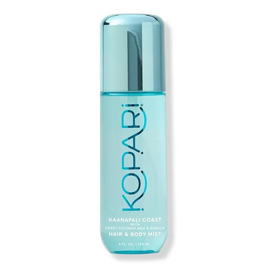 Kopari Body Sprays – Kopari Hair & Body Mist Kaanapali Coast, Long-Lasting Clean Creamy Coconut Scent, Blend of Sweet Coconut Milk and Vanilla, Hints of Warm Spice, 4 oz