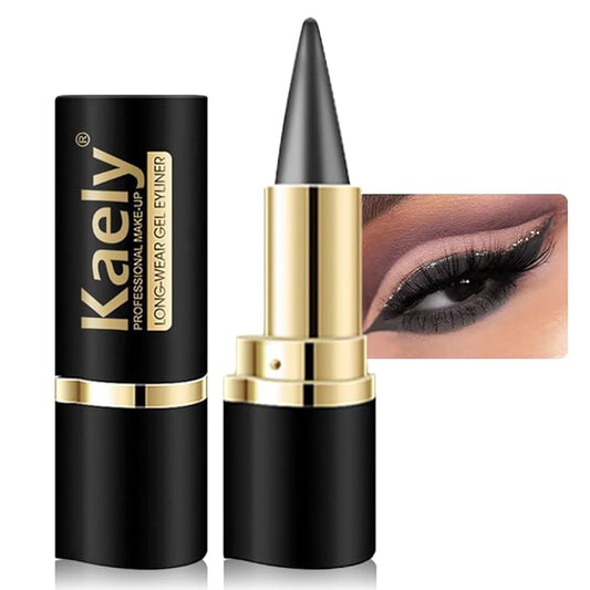 KaelyCosmetics Eyeliner – Kaely Gray Gel Eyeliner Pencil,Waterproof Smudge Proof Eye Liner Pen,Cat Eye Goth Halloween Makeup,Eye Black Face Paint Lipstick Crayon,Color Colorful Eyeliner Eyeshadow Stick,02