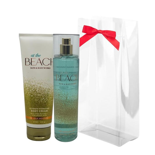 Bath+%26+Body+Works Sets & Kits – Bath & Body Works At the Beach - Gift Pack for Holiday - Mist 8oz and Body Cream 8oz