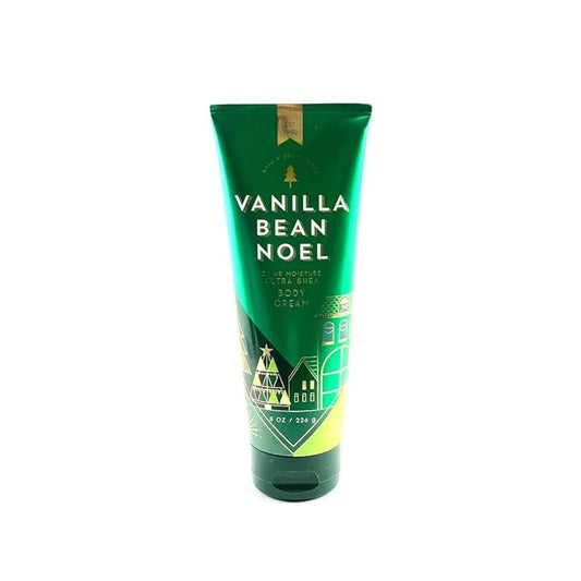 LushLather Creams – Bath & Body Works Vanilla Bean Noel Ultra Shea Body Cream, 8 Ounce, Multicoloured