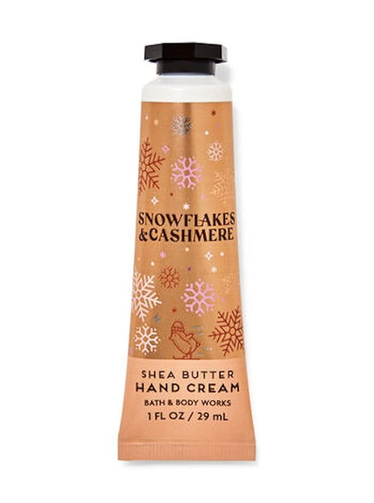 LushLather Hand Creams & Lotions – Bath & Body Works Snowflakes & Cashmere Shea Butter Travel Size Hand Cream 1oz (Package Artwork Varies)