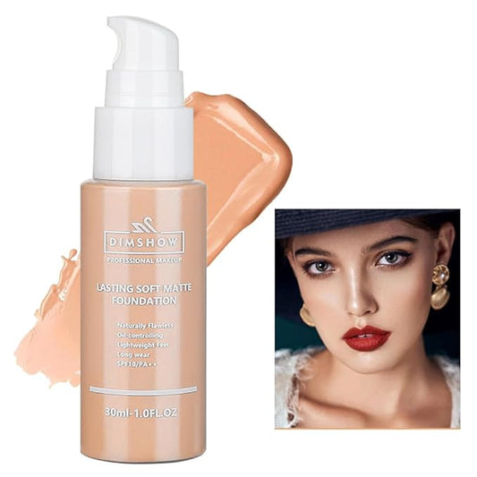 Flawless Matte Liquid Foundation Makeup, Vegan & Cruelty-Free, (06, ) 30ml
