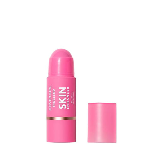 COVERGIRL Blush – CoverGirl Trublend Skin Enhancer Blush Balm Stick, 230 Bubblegum Pop, Vegan Formula, Easy to Use, Glides on Effortlessly, Non-Greasy, Doesn't Crease, 0