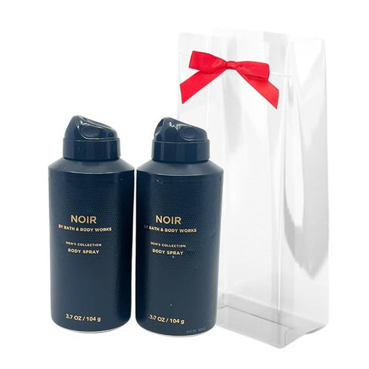 Bath+%26+Body+Works Fragrance – Bath & Body Works Men's Collection Deodorizing Body Spray - NOIR - Gift Pack for Holiday - Lot of 2