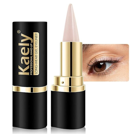 KaelyCosmetics Eyeliner – Kaely Dark Nude Gel Eyeliner Pencil, Natural Cream Eye Liner Waterproof Smudge Proof, Matte Waterline Eyeliner Eyeshadow Stick, Brighten Eye Makeup, Vegan & Cruelty-Free, 15