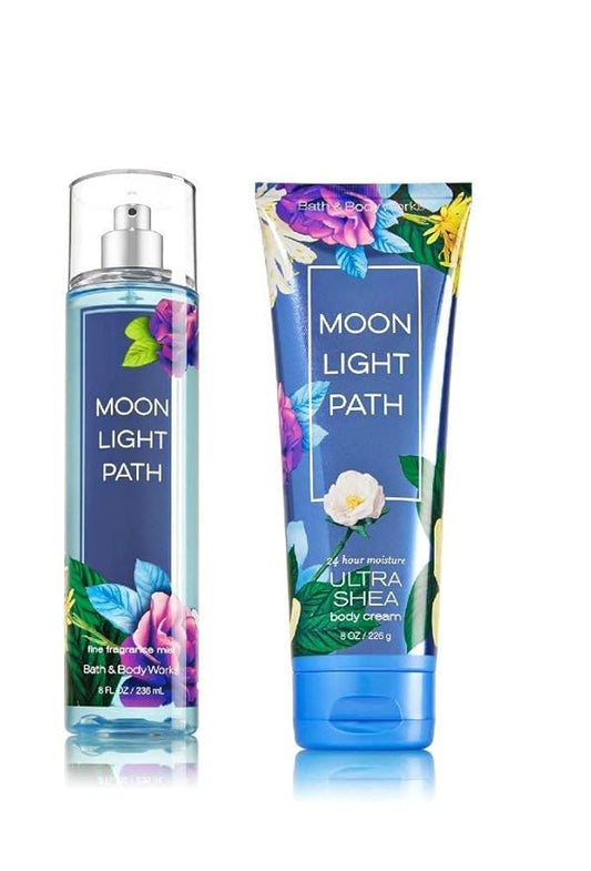 Bath+%26+Body+Works Sets & Kits – Bath & Body Works - Signature Collection - Moonlight Path - Fine Fragrance Mist 8 Fl Oz & Triple Moisture Body Cream 8 Fl Oz