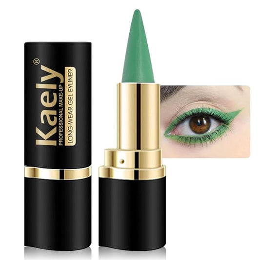 KaelyCosmetics Eyeliner – Kaely Light Green Gel Eyeliner Pencil,Waterproof Smudge Proof Eye Liner Pen,Cat Eye Goth Halloween Makeup,Eye Black Face Paint Lipstick Crayon,Color Colorful Eyeliner Eyeshadow Stick,08