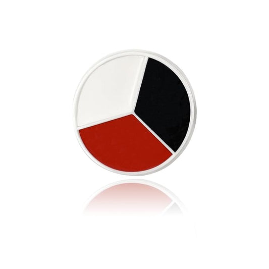 3 Colors Black White Red Face Body Paint