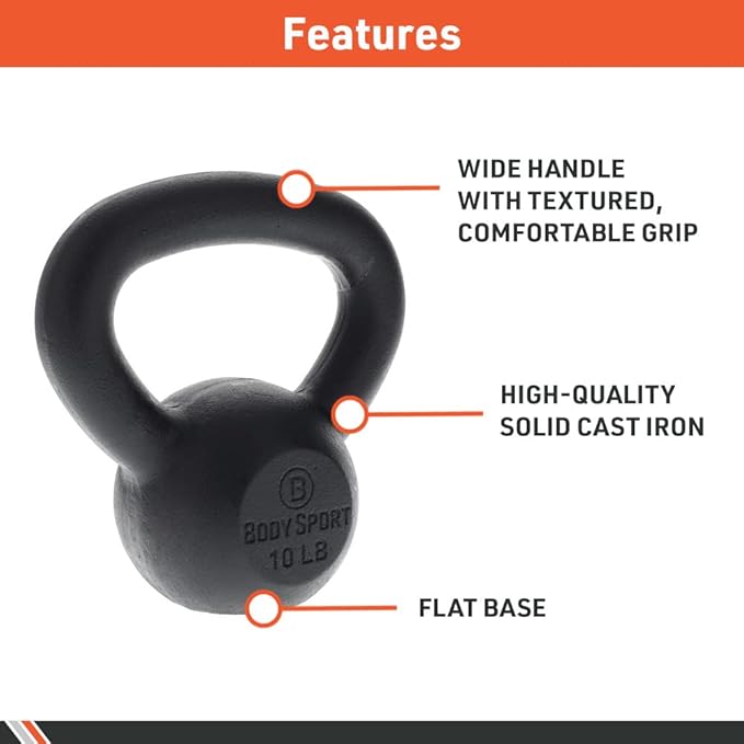 Top Pick – Body Sport Cast Iron Kettlebell Weight