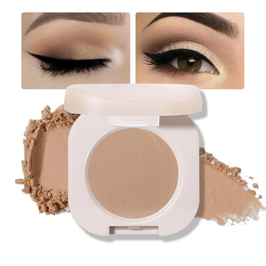 FeiCuiYun Eyeshadow – Matte Single Eyeshadow Palette Makeup for Green Blue Eyes, Light Brown Matte Eyeshadow For Old Women, Holographic Multichrome Cream Iridescent Single Monochrome Eye Shadow Makeup