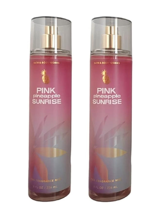 Bath+%26+Body+Works Body Sprays – Bath and Body Works Pink Pineapple Sunrise Fine Fragrance Mist - Value Pack Lot of 2 (Pink Pineapple Sunrise)