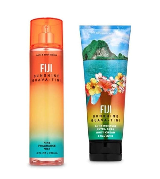 Bath+%26+Body+Works Creams – Fiji - Sunshine Guava-Tini - Fine Fragrance Mist and Ultra Shea Body Cream - Full Size –2020