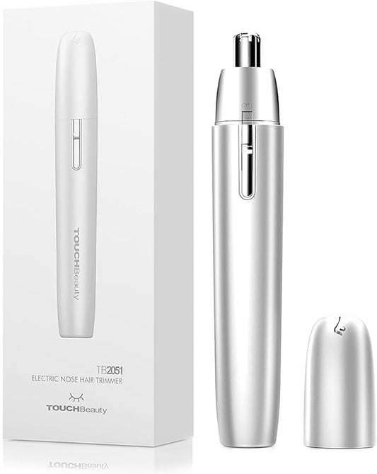 TOUCHBeauty Nose & Ear Hair Trimmers – TOUCHBeauty Battery Powered Ear and Nose Hair Trimmer for Women, Portable Battery Powered Trimmer, Mini Painless Design for Sensitive Skin, Easy Clean & Travel Friendly