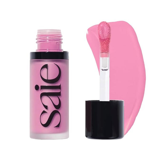 Saie Blush – Saie Dew Liquid Blush for Cheeks - Hydrating Cream Blush Stick with a Blendable + Buildable Formula - Skincare Infused Dewy Cheek Tint for a Natural Flush - Glowy Makeup Essential - Baby (