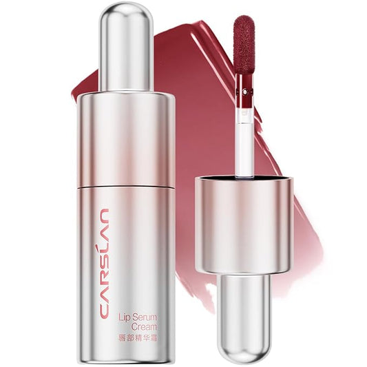 Hydrating Lip Serum Cream, Longlasting Moisturizing, Lightweight Lip Gloss, Semi-Matte Lipstick with Vitamin E, Crithmum Maritimum Essential oil, C205