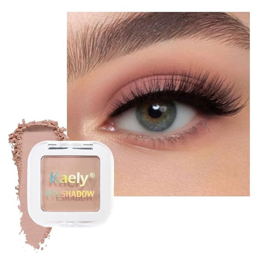 glowtalebaeuty Eyeshadow – Buildable Matte Eyeshadow Makeup Palette Single - Nude Pink Shades | Creamy Pressed Powder for Easy Blending | Mini Travel Palette for Women | Everyday Natural Eye Makeup