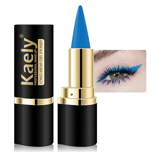 KaelyCosmetics Eyeliner – Kaely Light Blue Gel Eyeliner Pencil,Waterproof Smudge Proof Eye Liner Pen,Cat Eye Goth Halloween Makeup,Eye Black Face Paint Lipstick Crayon,Color Colorful Eyeliner Eyeshadow Stick,06