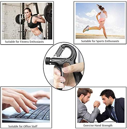 Top Pick – YWMXDZ Adjustable Grip Training Device 5-60kg (Black)