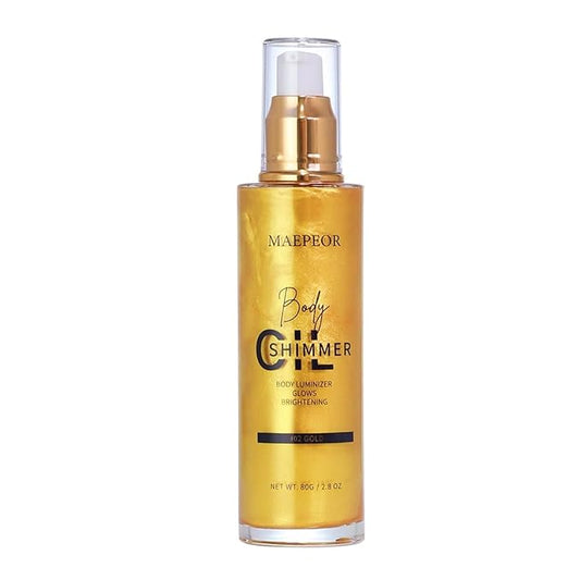 MAEPEOR Shimmer Body Luminizer 5 Colors Moisturizing Glow 80ML